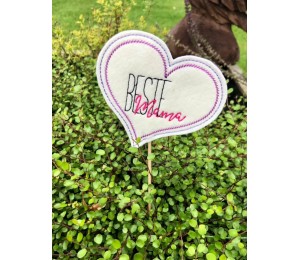 Stickserie ITH - 17 Blumenstecker Glückwünsche